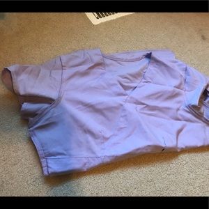 Light purple scrub top